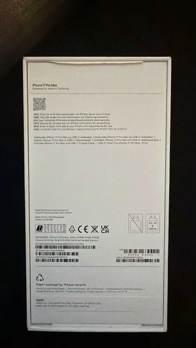 Phone 17 Pro Max 512GB Prateado – Impecável – 99% Saúde da Bateria – Extras Incluídos