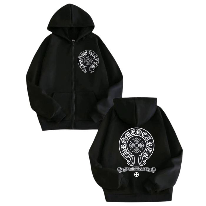 Зип-Худи Chrome Hearts Logo унисекс Хром Хартс толстовка Новинка New