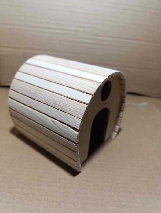 Будинок фігурний овальний дерев'яний для щурів