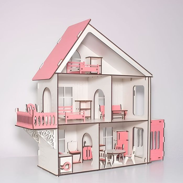 Дитячий будиночок для ляльок Лол НОВИЙ‼️ Деревʼяний будинок з меблями