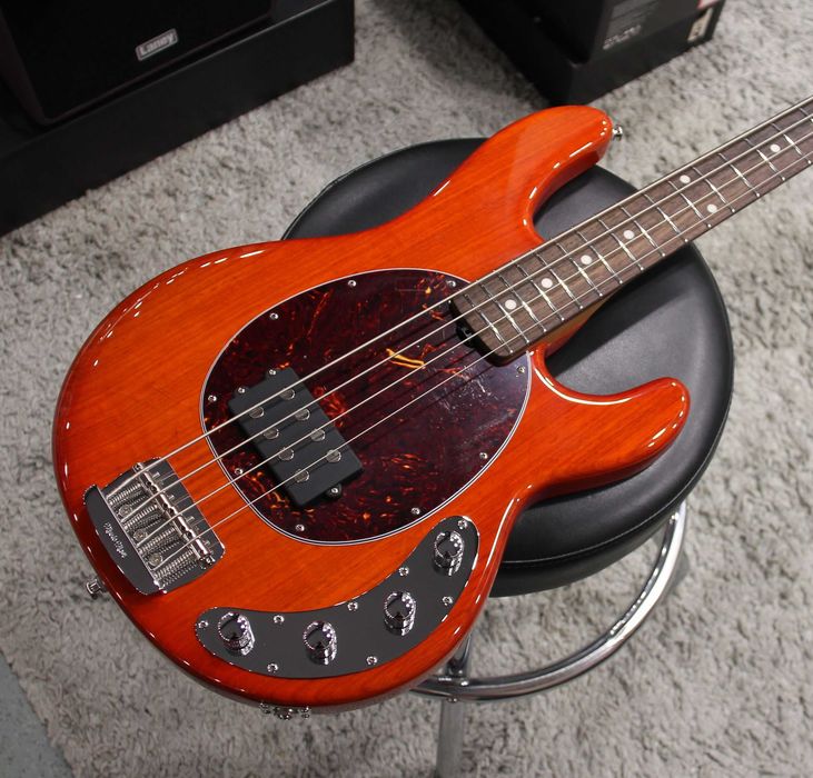 Gitara basowa Music Man StingRay 4 Translucent Orange - nowa / gwarancja