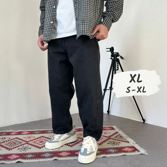 Джинси чоловічі широкі baggy/balloon jeans, штани баггі балони | Джинсы широкие мужские, штаны, джынсы беги 90 х реп rap sk8 | Розмір XL