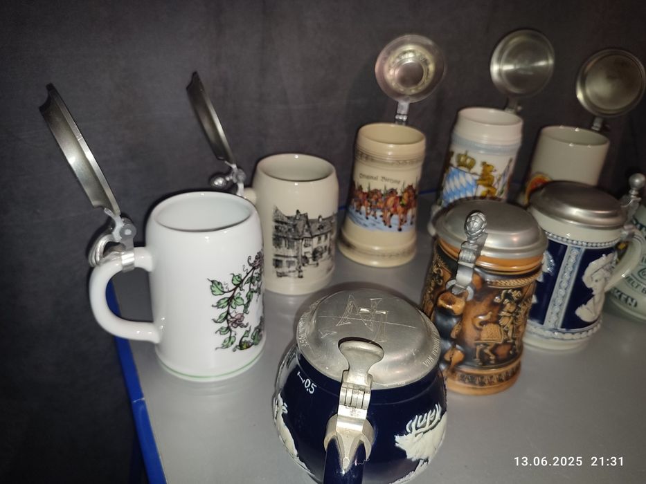 Продам німецькі пивні бакали 9шт.