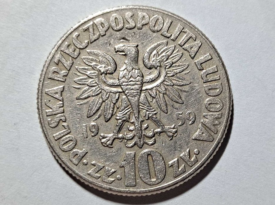 10 złotych - Mikołaj Kopernik - PRL - 1959 rok - Miedzionikiel