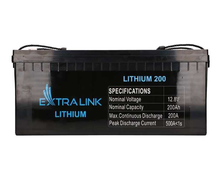 Аккумулятор Extralink LiFePO4 200AH 12.8V BMS 200000 mAh