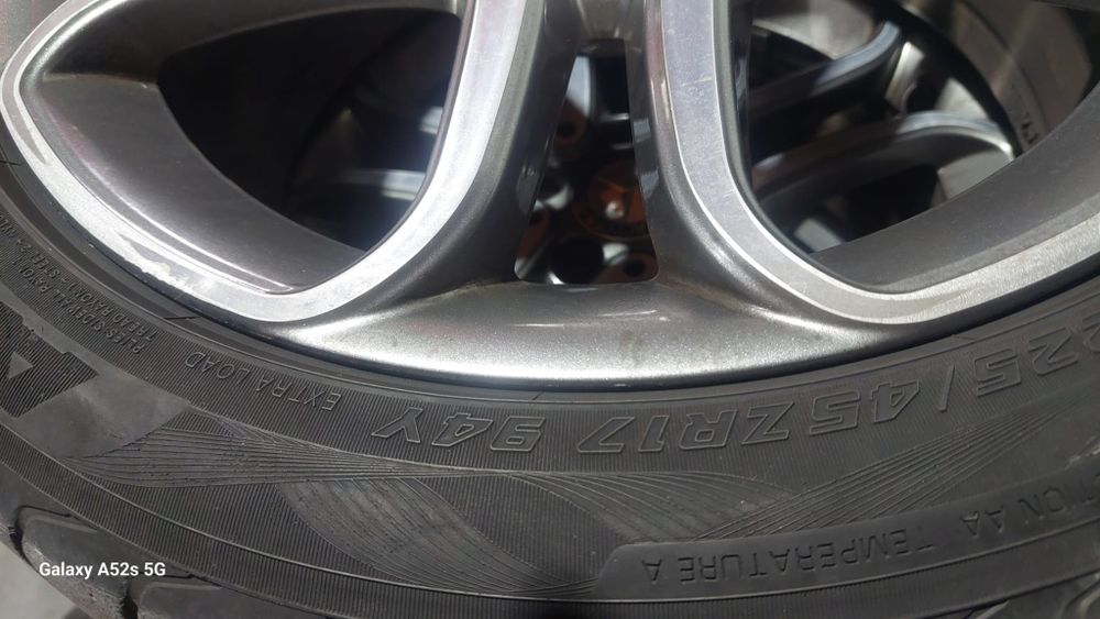 Jantes originais Mercedes Class A w176 c/pneus 50%