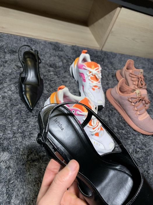Lote 3 Pares Calçado Mulher Tam 38 - Nike M2K Tekno + Adidas + Sapatos Lefties Novos