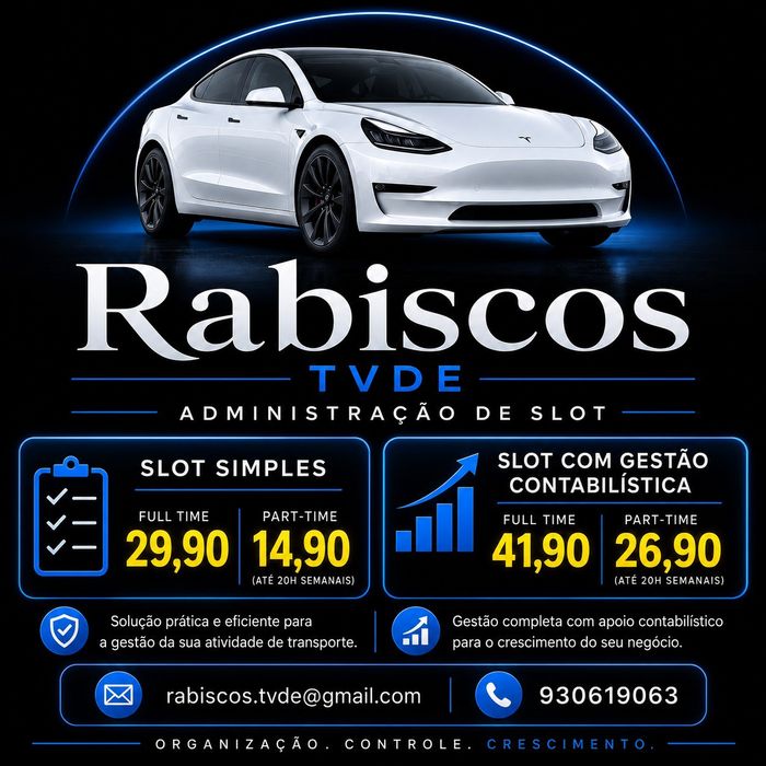 Slot  TVDE- Preocupe-se apenas em conduzir!