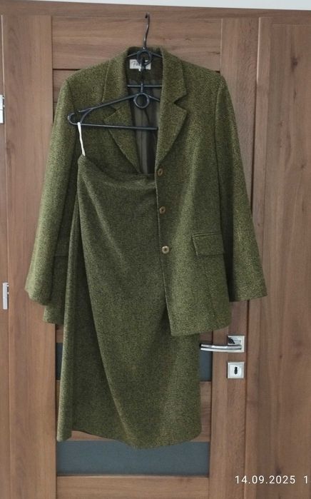 Komplet damski, garsonka damska, żakiet i spódnica, garnitur damski