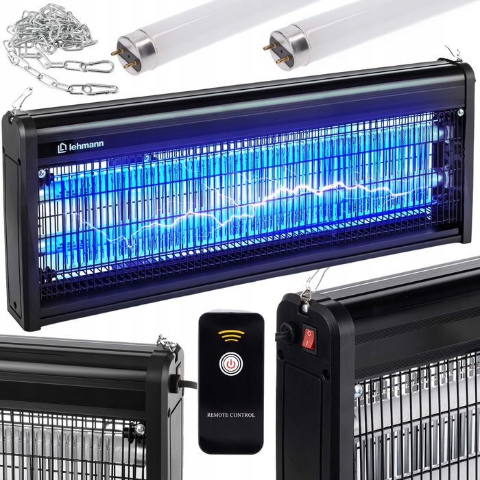 Lampa Owadobójcza Na Komary 400m2 Muchy Osy Ćmy Pułapka Elektryczna + Pilot