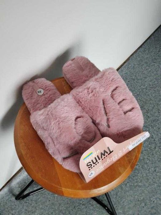 Капці домашні хутряні жіночі 38/39 40 twins sslippers