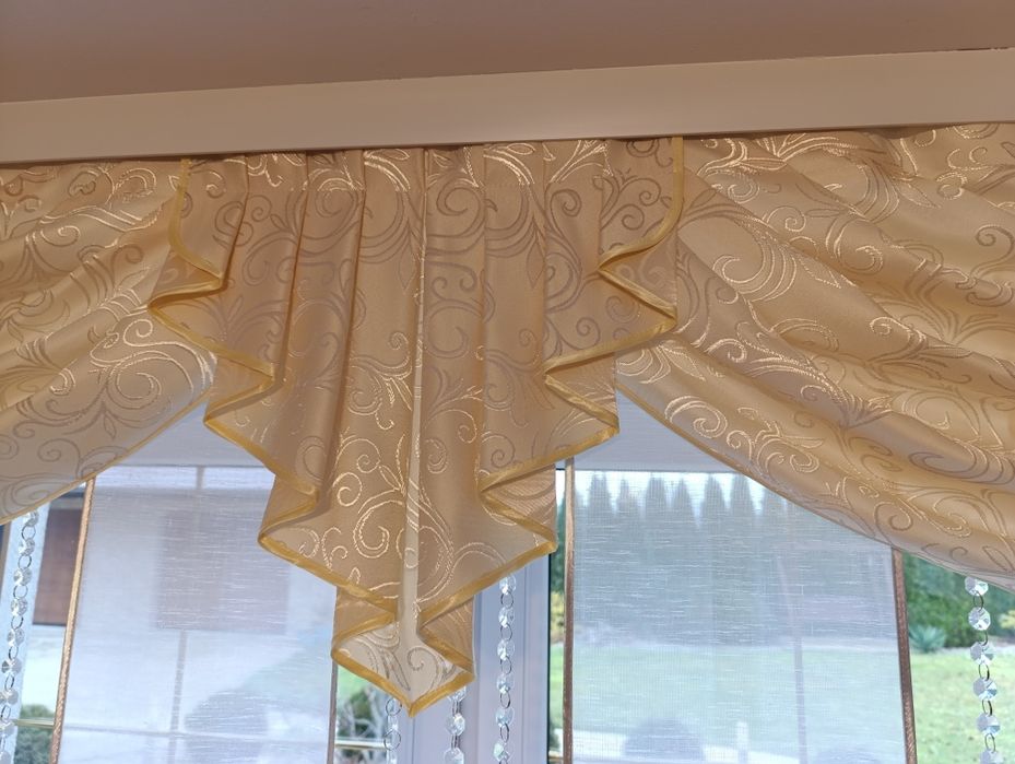 Firany zasłony szycie. Lambrekin 180 do 240cm