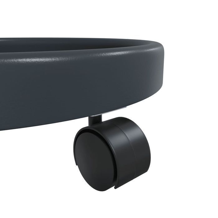 Szary Kwietnik na Kółkach, 2 Szt., 34 cm, Nośność 35 kg