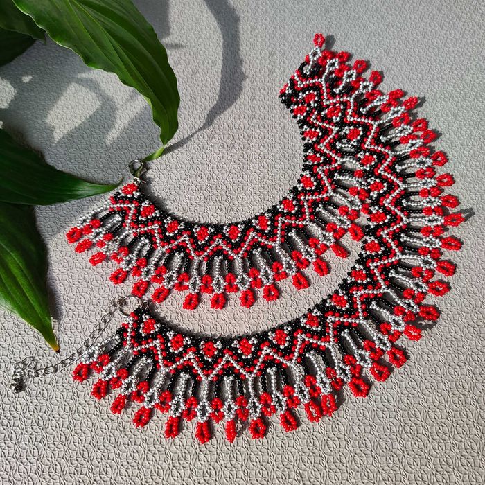 Naszyjnik z koralików Choker Sylianka