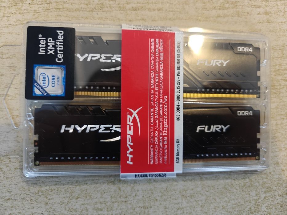 Pamięć RAM HyperX Fury DDR4 8GB (2×4GB) 3000MHz CL15
Sprzedam zestaw p