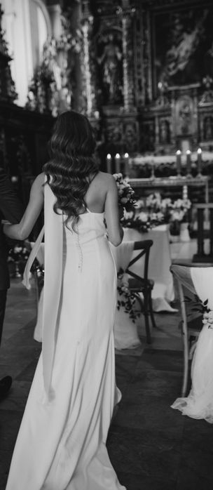 Suknia ślubna 100% jedwab XS/S