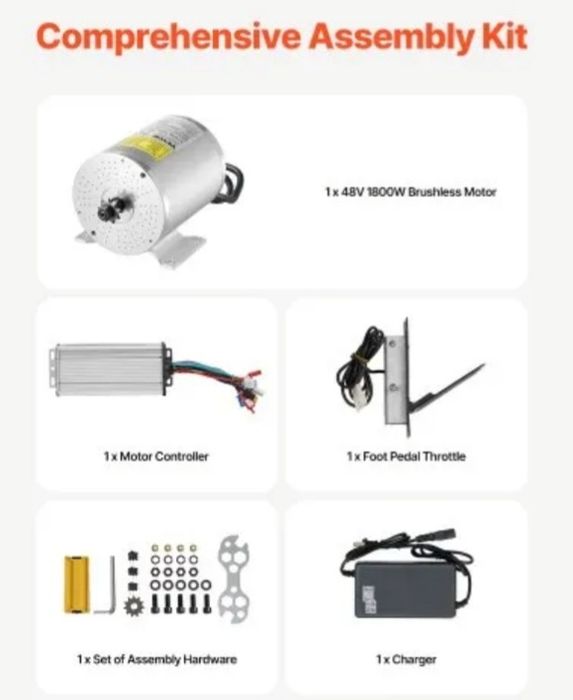 Kit da VEVOR 1800W sem escovas DC