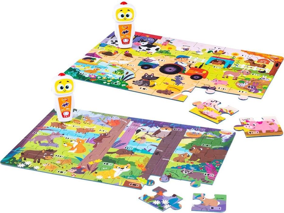 ZABAWKA EDUKACYJNA ROBOT ROBBY farma i las puzzle Dumel Discovery