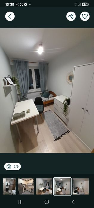 Pokój 1 os. Ul. Kopernika, bema Politechnika1 os. Ul. Kopernika, bema Politechnika
