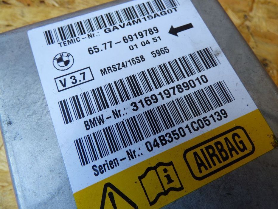 bmw e39  moduł sterownik sensor airbag   6919789