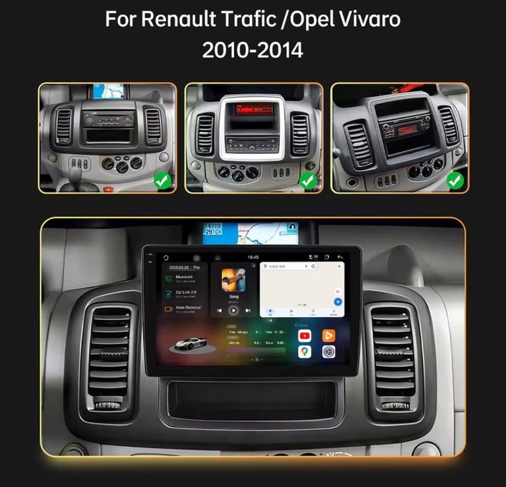 Radio Nawigacja Android  Opel Vivaro,Trafic X83