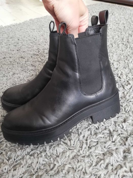 Czarne buty, botki h&m r. 39