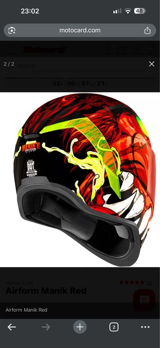 Kask icon Airform Manik Red