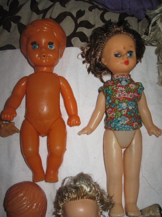 Lalka Lala Piesek Miś Plastuś Harmonijka Bąk Zabawka z PRL Polskie