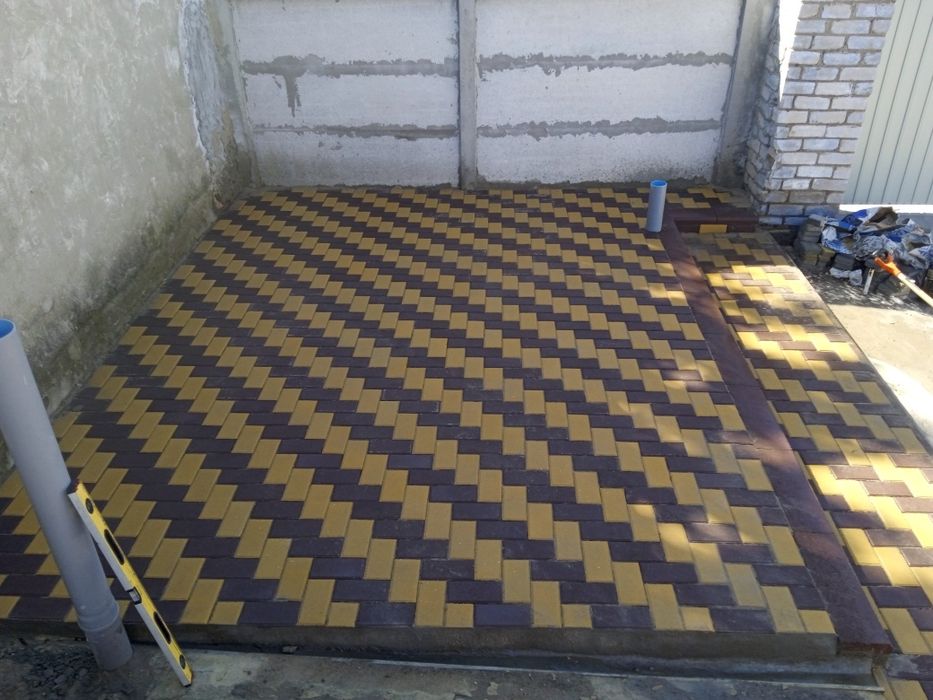 Без посредников  Укладка тротуарной плитки(бруківка)
