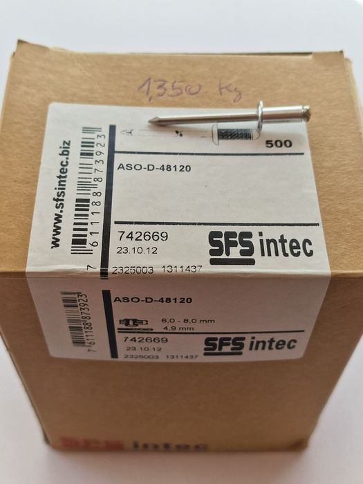 Rebites inox 4,5x15.