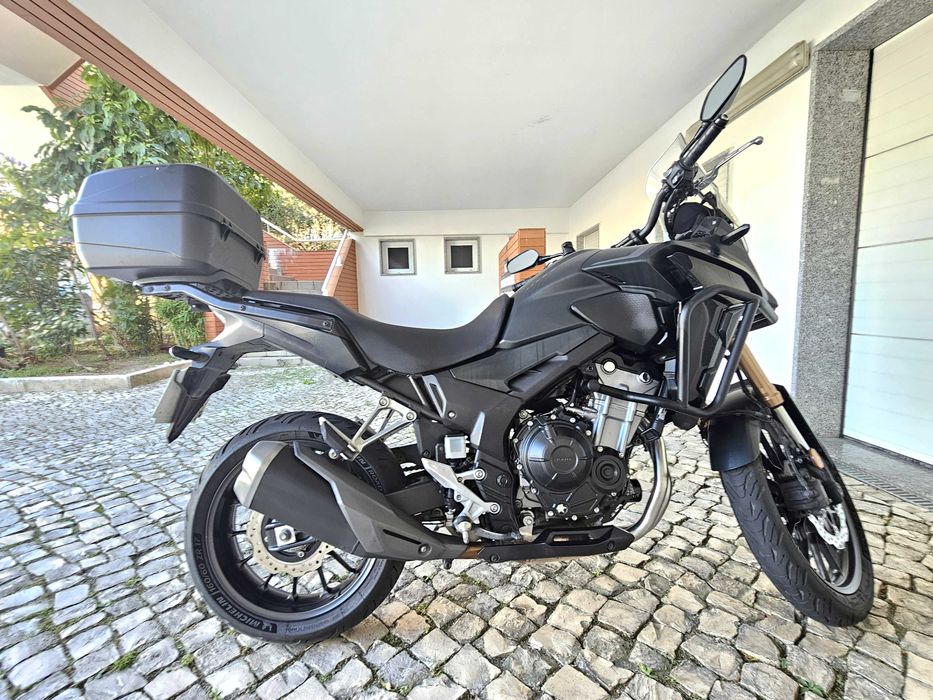 Honda CB 500 XA de 2022 com Top Case e Crash Bars, CARTA A2, Impecável