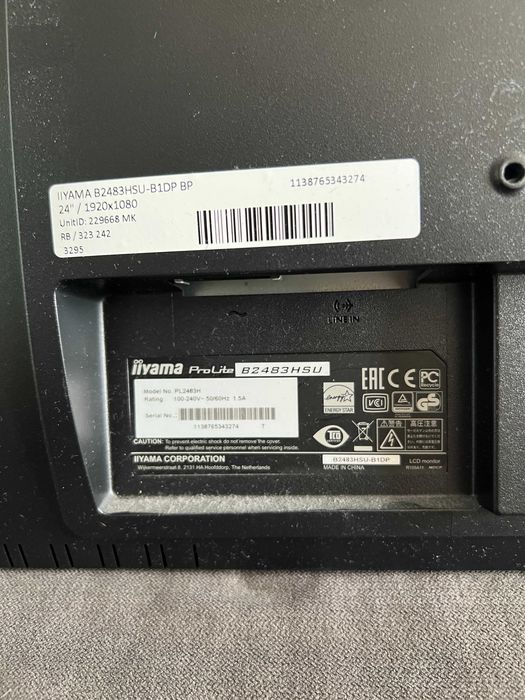 Monitor IIYAMA B2483HSU-B1DP 24" LED 1920x1080