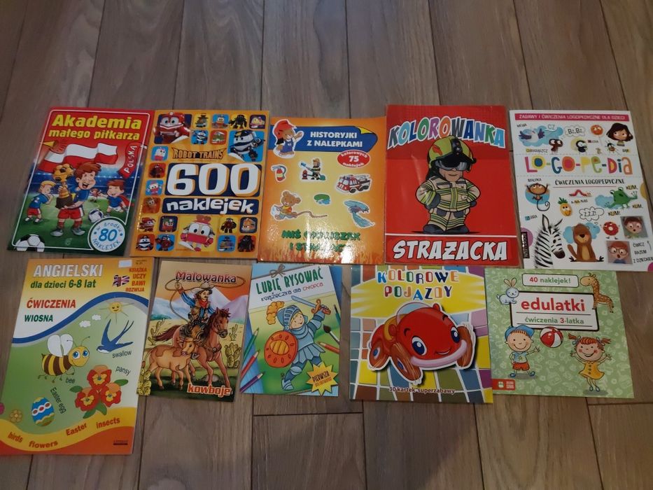 9 szt nowych kolorowanek