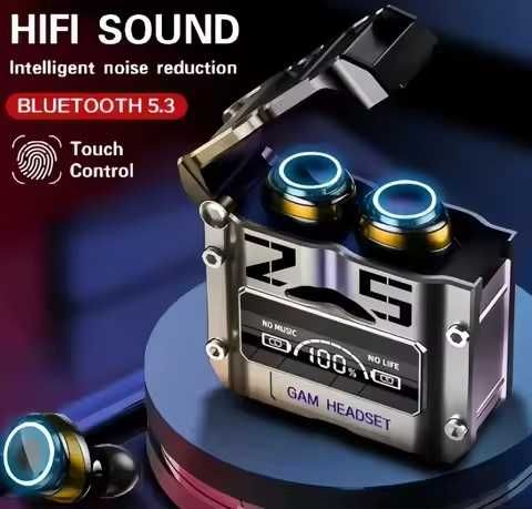 Fones sem fio, touch, Display LED