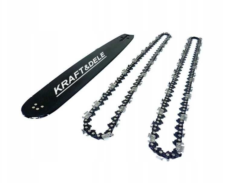 KRAFT&DELE PROWADNICA + 2 Łańcuchy do piły 16" / 40CM / 1,3MM KD10152