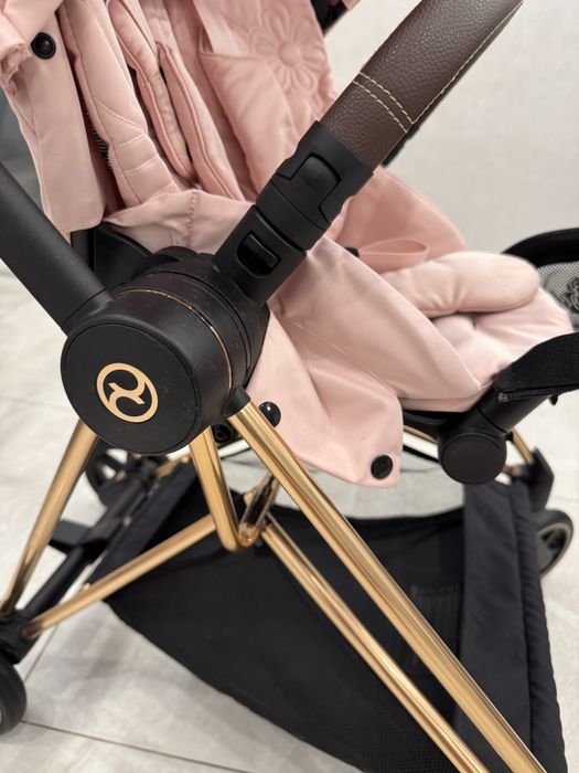 Коляска Cybex Mios Pink Flowers Rose Gold
