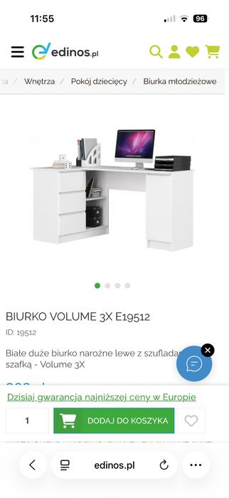 Biurko narożne stan bardzo dobry