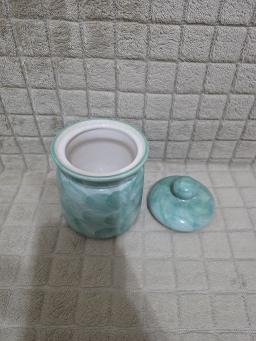 Vintage pojemnik ceramiczny na kawe i cukier