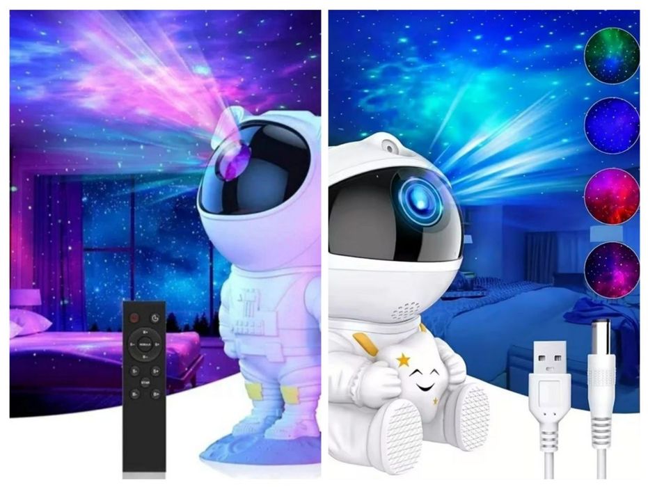 Лазерний нічник-проектор зоряного неба Астронавт з пультом керування