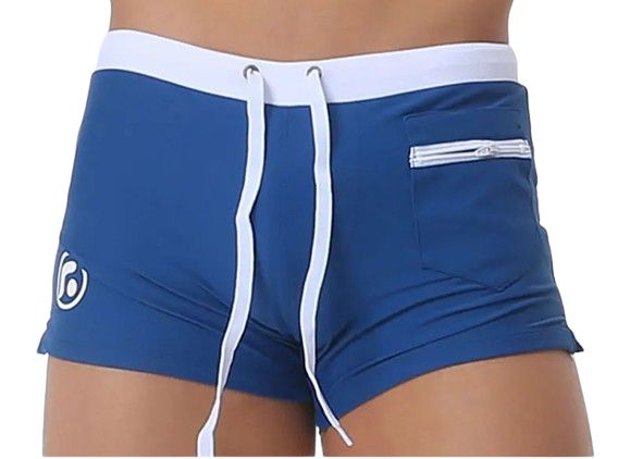 Męskie Kąpielówki Szorty z Kieszonką Spodenki Wiązane - 4XL