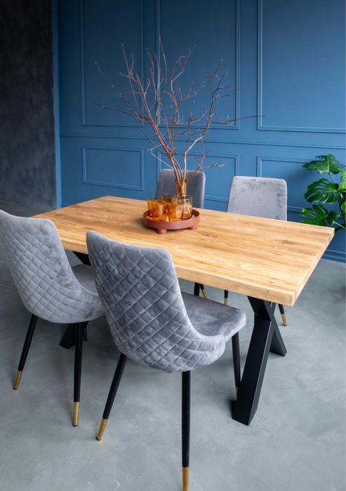 Стіл/ Стіл з масиву дуба/ Стільниця дерев'яна/ Стіл лофт