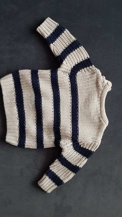 Elegancki sweterek święta chłopiec chłopczyk r.56 F&F