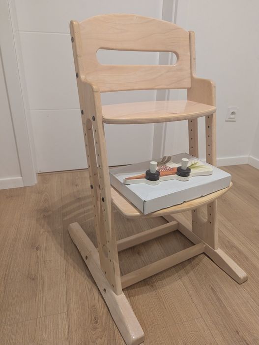 Krzesło krzesełko drewniane naturalne bielone babyDan DanChair