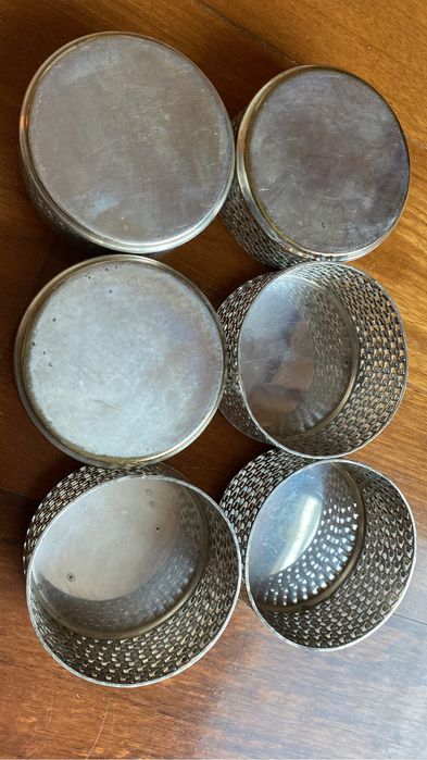 Seis pousa copos antigos em casquinha