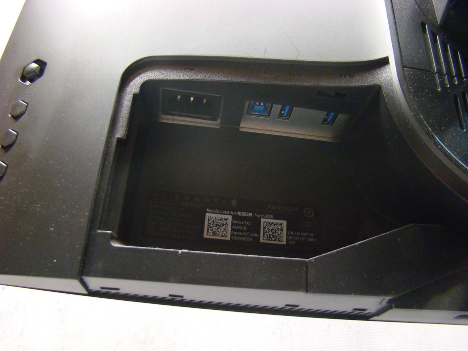 Alienware monitor 25 Cali
