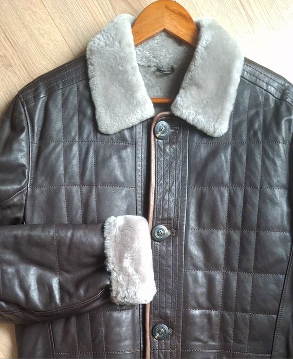 Чоловіча дублянка. Нова. Шоколадний колір. Розмір L