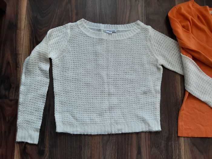 Sweter damski Tally Weijl roz.S -bialy ze srebrną nitką