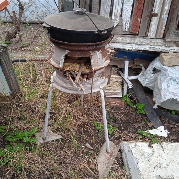 Новая заводская буржуйка, переносная печка