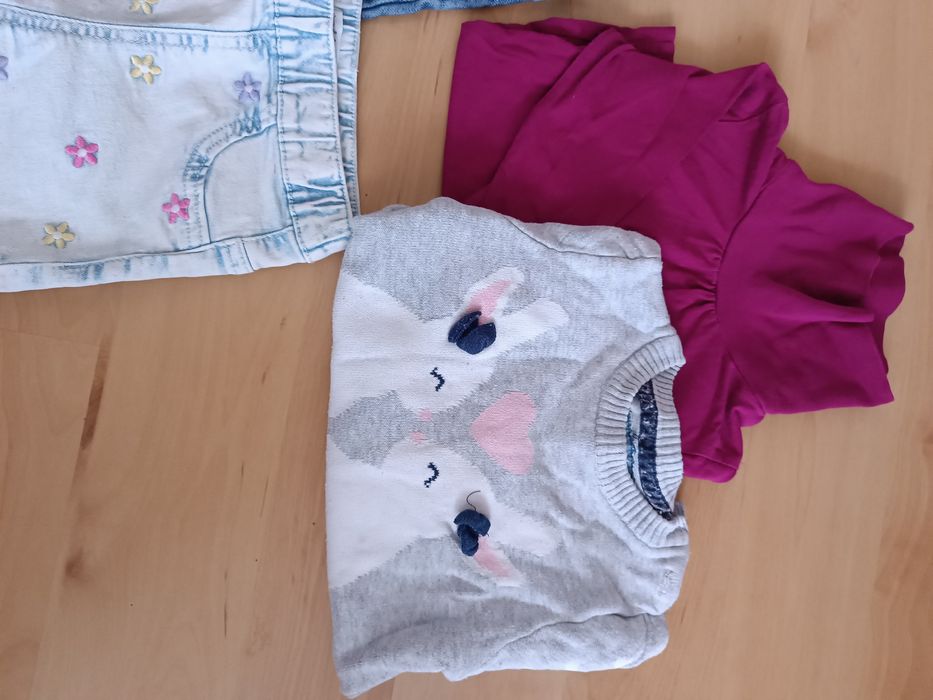 Zestaw ubrań dla dziewczynki wiosenne 86