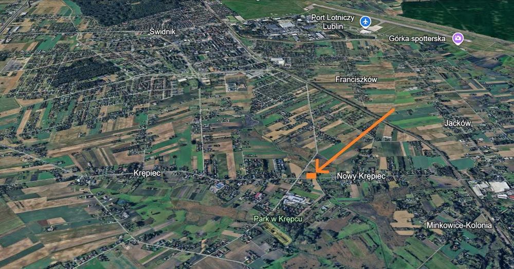Działka 24ar bezpośrednio przy ul. Kwiatowej - Widok 2